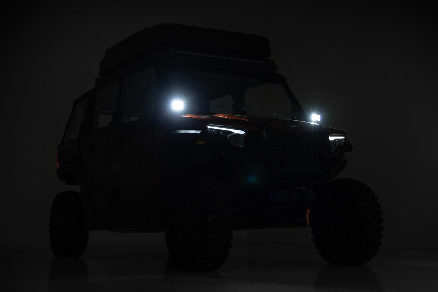 LED Light Kit | Front Mount | 2" Black Pair | White DRL | Polaris XPEDITION ADV 5
