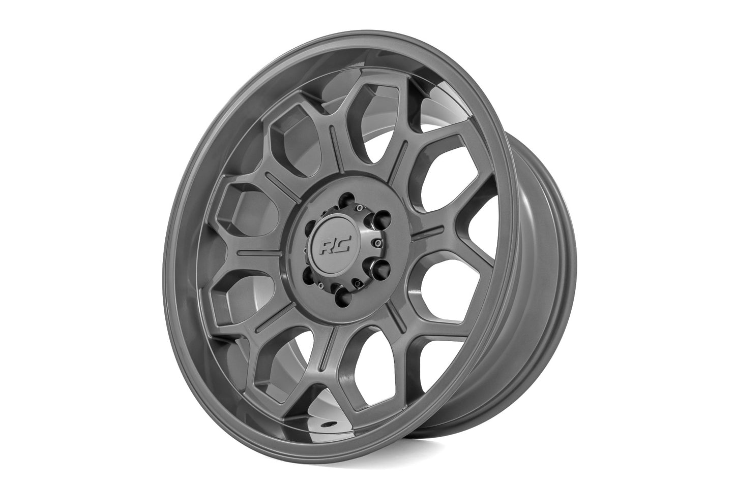 Rough Country 77 Series Wheel | One-Piece | Gunmetal Gray | 20x10 | 6x135 | -25mm