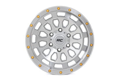 Rough Country 87 Series Wheel | Simulated Beadlock | Full Machine | 17x8.5 | 6x5.5 | +0mm