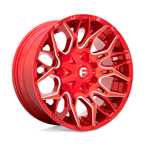 Fuel D771 CANDY RED MILLED 20x9 8x170 Wheels | Offset: 1 | Backspace: 5.04 | Bore: 125.1