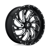 Fuel D641 GLOSS BLACK MILLED 24x7 4x156 Wheels | Offset: 13 | Backspace: 4.51 | Bore: 132