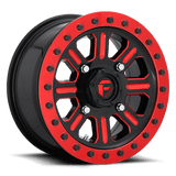 Fuel D911 GLOSS BLACK RED TINTED CLEAR 15x10 4x137 Wheels | Offset: 25 | Backspace: 6.48 | Bore: 110.1