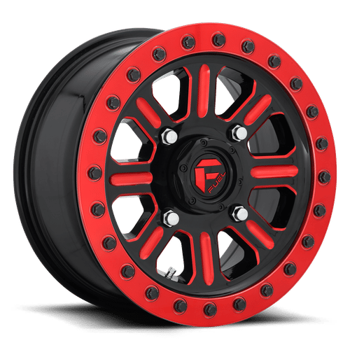 Fuel D911 GLOSS BLACK RED TINTED CLEAR 15x7 4x137 Wheels | Offset: 38 | Backspace: 5.5 | Bore: 110.1