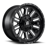 Fuel D620 HARDLINE GLOSS BLACK MILLED 22x10 8x165.1 Wheels | Offset: -18 | Backspace: 6.21 | Bore: 125.1