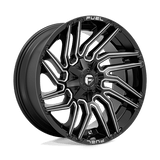 Fuel D773 GLOSS BLACK MILLED 22x10 8x165.1 Wheels | Offset: -18 | Backspace: 4.79 | Bore: 125.1