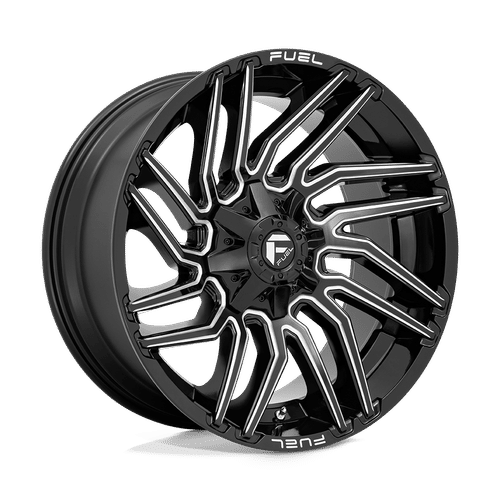 Fuel D773 GLOSS BLACK MILLED 22x10 8x180 Wheels | Offset: -18 | Backspace: 4.79 | Bore: 124.2