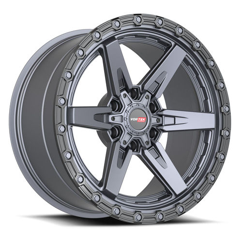 VORTEK VRT-602MTB Matte Titanium Black Bead Ring 17x9 6x135/6x139.7 Wheels | Offset: 0 | Backspace: 5 | Bore: 106.1