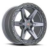 VORTEK VRT-602MTB Matte Titanium Black Bead Ring 20x9 6x135/6x139.7 Wheels | Offset: 12 | Backspace: 5.5 | Bore: 106.1