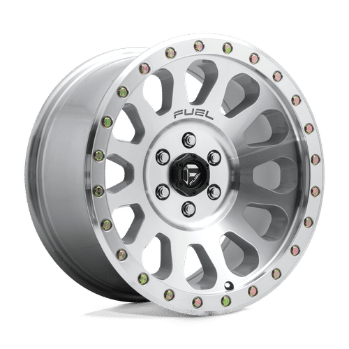 Fuel D647 DIAMOND CUT MACHINED WITH CLEAR COAT WITH 20x9 6x139.7 Wheels | Offset: 1 | Backspace: 5.04 | Bore: 106.1