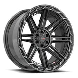 VORTEK VRP-501BDCTR Black Diamond Cut Ring W/ Dark Tint 20x9 5x127/5x139.7 Wheels | Offset: 12 | Backspace: 4.75 | Bore: 78.1