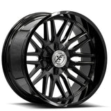 XF OFFROAD XF-240 Black Brushed Dark Tint 22x10 8x165.1/8x180 Wheels | Offset: -18 | Backspace: nan | Bore: 125.2
