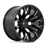 Fuel D803 GLOSS BLACK MILLED 22x12 6x139.7 Wheels | Offset: -44 | Backspace: 4.77 | Bore: 106.1