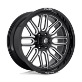 Fuel D662 GLOSS BLACK MILLED 20x9 6x135 Wheels | Offset: 1 | Backspace: 5.04 | Bore: 87.1