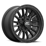 GT OFFROAD Chamber Matte Black Matte Black 18x9 8x165.1/8x170 Wheels | Offset: 12 | Backspace: 5.5 | Bore: 125.2
