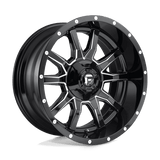 Fuel D627 GLOSS BLACK MILLED 18x9 5x114.3/5x127 Wheels | Offset: -12 | Backspace: 4.53 | Bore: 78.1
