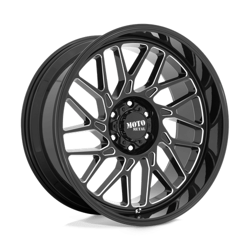 Moto Metal MO805 GLOSS BLACK MILLED 22x10 8x180 Wheels | Offset: -18 | Backspace: 4.79 | Bore: 124.2