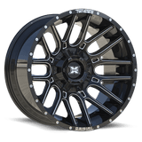 TWISTED OFF-ROAD TW3 Gloss Black Milled 22x12 6x135/6x139.7 Wheels | Offset: -44 | Backspace: 4.75 | Bore: nan