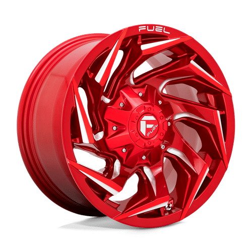 Fuel D754 CANDY RED MILLED 22x10 8x180 Wheels | Offset: -18 | Backspace: 4.79 | Bore: 124.2