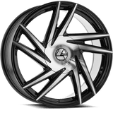 AZARA AZA-529BM Gloss Black Machined 26x8.5 5x112/5x114.3 Wheels | Offset: 35 | Backspace: 6.25 | Bore: 74.1