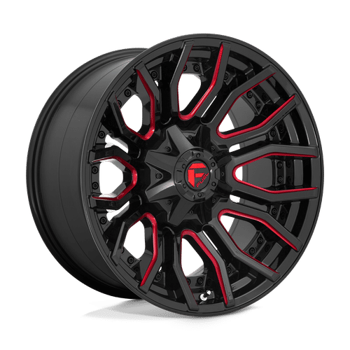 Fuel D712 GLOSS BLACK RED TINTED CLEAR 20x10 8x180 Wheels | Offset: -18 | Backspace: 4.79 | Bore: 124.2