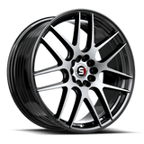 SPEC-1 RACING SP-65 Gloss Black Machined 18x8 5x114.3/5x120 Wheels | Offset: 34 | Backspace: nan | Bore: nan