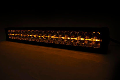 Chrome Series LED Light | 20 Inch | Dual Row | Amber DRL