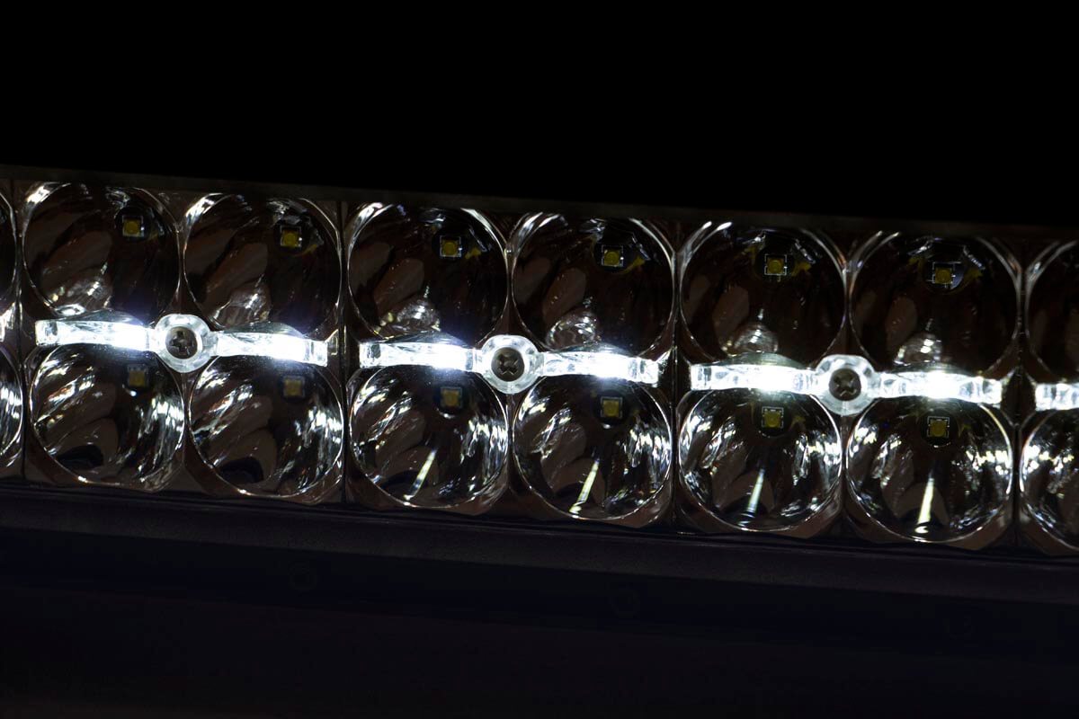 Black Series LED Light | 12 Inch | Dual Row | White DRL