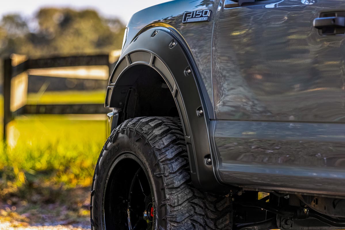 Defender Pocket Fender Flares | G1 Absolute Black | Ford F-150 (15-20)