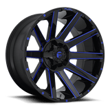 Fuel D644 CONTRA GLOSS BLACK BLUE TINTED CLEAR 24x14 8x170 Wheels | Offset: -75 | Backspace: 10.45 | Bore: 125.1