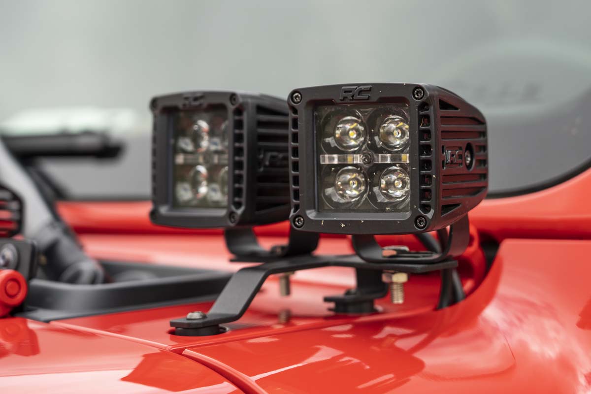 Jeep Quad LED Light Pod Kit  - Black Series (18-21 JL / 20-21 Gladiator)