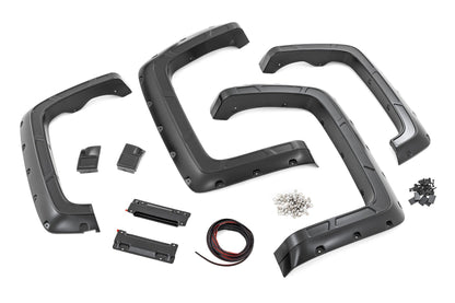 Fender Flares | Defender | 6'7" &amp; 8' Bed | GPA Graphite | Chevy Silverado 1500 (14-18)