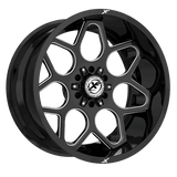 XF OFFROAD XF-233 Gloss Black Milled 20x10 8x165.1/8x170 Wheels | Offset: -12 | Backspace: nan | Bore: 125.2