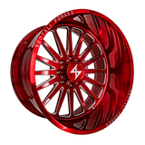 Sentali Forged SF-2 Red Milled 24x12 8x165.1 Wheels | Offset: -44 | Backspace: 4.75 | Bore: 125.2
