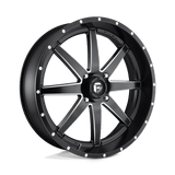 Fuel D538 MATTE BLACK MILLED 24x7 4x156 Wheels | Offset: 13 | Backspace: 4.51 | Bore: 132