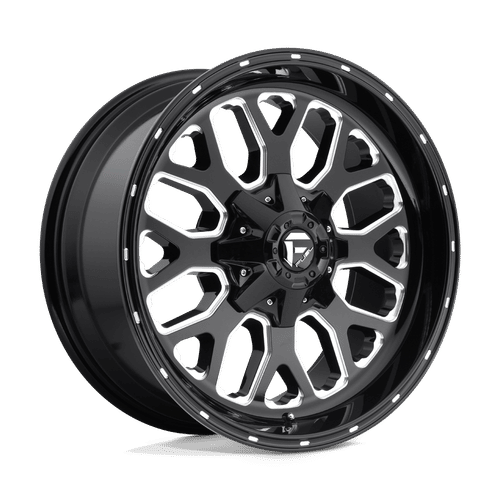 Fuel D588 GLOSS BLACK MILLED 20x10 6x135/6x139.7 Wheels | Offset: -18 | Backspace: 4.79 | Bore: 106.1
