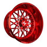 Sentali Forged SF-5 Red Milled 24x12 5x127 Wheels | Offset: -44 | Backspace: 4.75 | Bore: 71.5