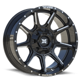 TWISTED OFF-ROAD TW2 Gloss Black Milled 20x9 8x165.1/8x170 Wheels | Offset: 12 | Backspace: 5.5 | Bore: nan