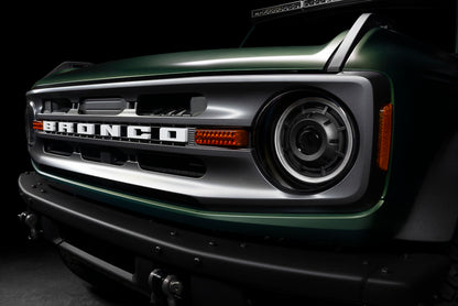 Oracle 2021+ Ford Bronco Oculus Bi-LED Projector Headlights - Amber/White Switchback