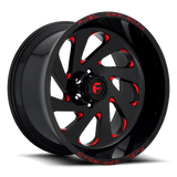 Fuel D638 VORTEX GLOSS BLACK RED TINTED CLEAR 22x12 6x135 Wheels | Offset: -44 | Backspace: 8.23 | Bore: 87.1