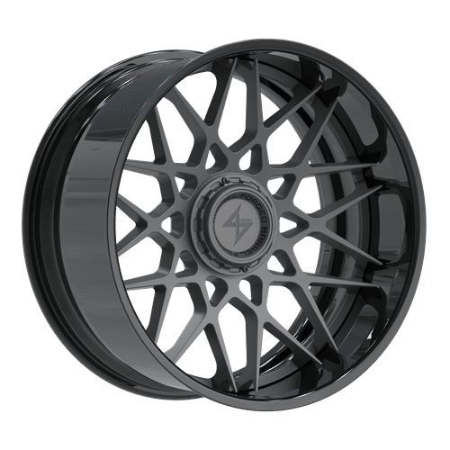 SENTALI BFX BFX5 Gloss Black Lip / Gun Metal Centre 22x10 8x165.1/8x180 Wheels | Offset: -24 | Backspace: nan | Bore: 125.2