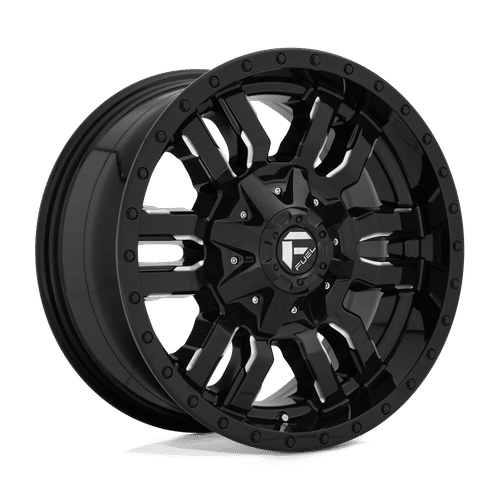 Fuel D595 GLOSS BLACK MILLED 18x9 8x165.1 Wheels | Offset: 20 | Backspace: 5.79 | Bore: 125.1