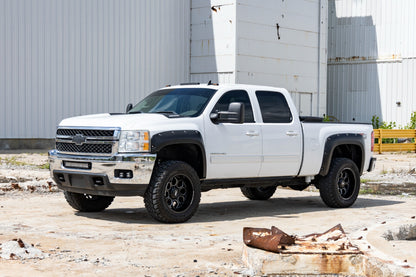 Pocket Fender Flares | 6'7" &amp; 8' Bed | GCN Victory Red | Chevy Silverado 1500/2500HD/3500HD (07-14)