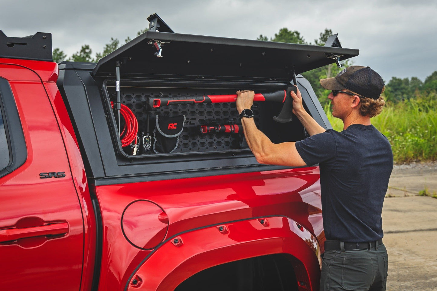Bed Cap Molle Panel Side Storage Bin | Drivers Side | Toyota Tacoma (24-25)