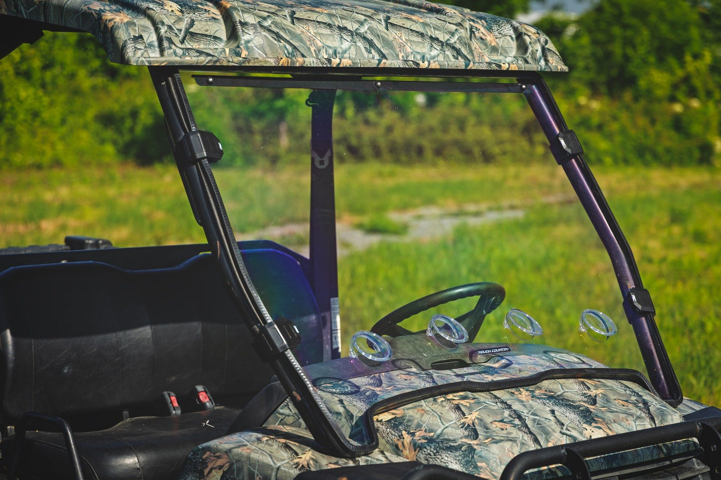 Vented Full Windshield | Scratch Resistant | John Deere Gator XUV 825