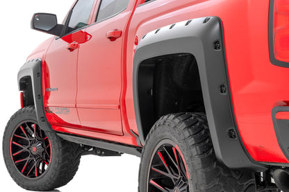 Pocket Fender Flares | 5'9" Bed | G1C Overcast | Chevy Silverado 1500 (14-18 &amp; Classic)