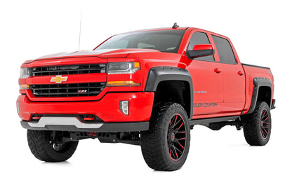 Pocket Fender Flares | 6'7" &amp; 8' Bed | GXG Tungsten | Chevy Silverado 1500 (14-18)/2500HD