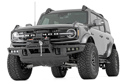 High Winch Mount | All Models | 12000S | 20 Inch Black Single Row LED | Ford Bronco 4wd (2021-2023)