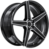 Sentali Street SS4 Gloss Black Machined 20x9 5x114.3 Wheels | Offset: 25 | Backspace: 6 | Bore: 73.1
