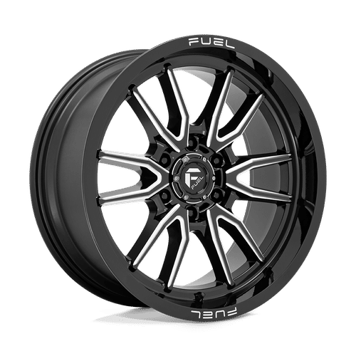 Fuel D761 GLOSS BLACK MILLED 20x9 6x135 Wheels | Offset: 1 | Backspace: 5.04 | Bore: 87.1