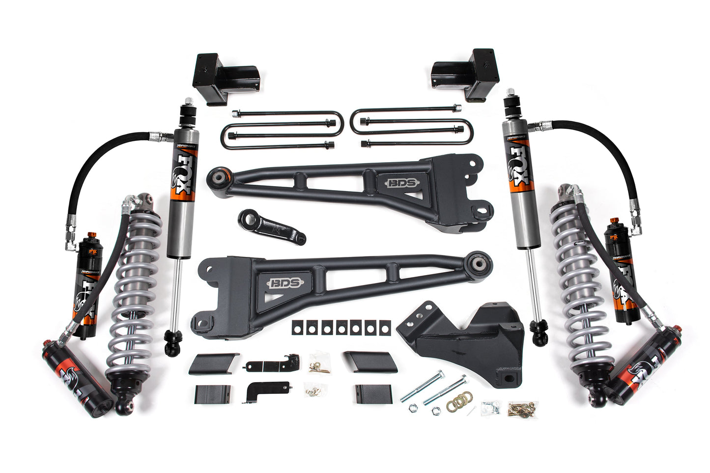 4 Inch Lift Kit w/ Radius Arms | FOX 2.5 Coilover Conversion - Performance Elite | Ford F450 Super Duty (23-25) 4WD